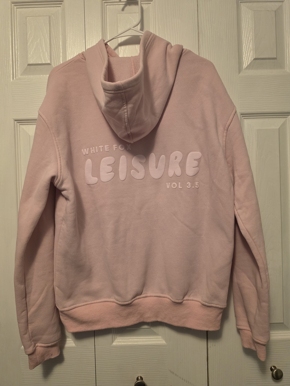 White Fox Pink Hoodie